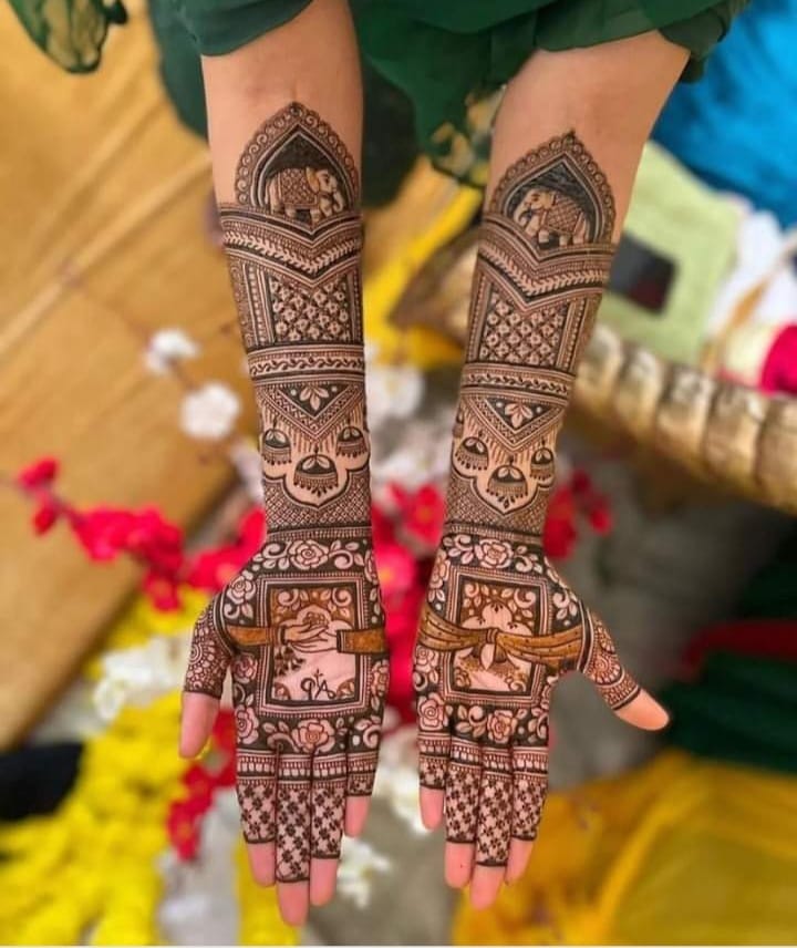 Ganesh mehndi art